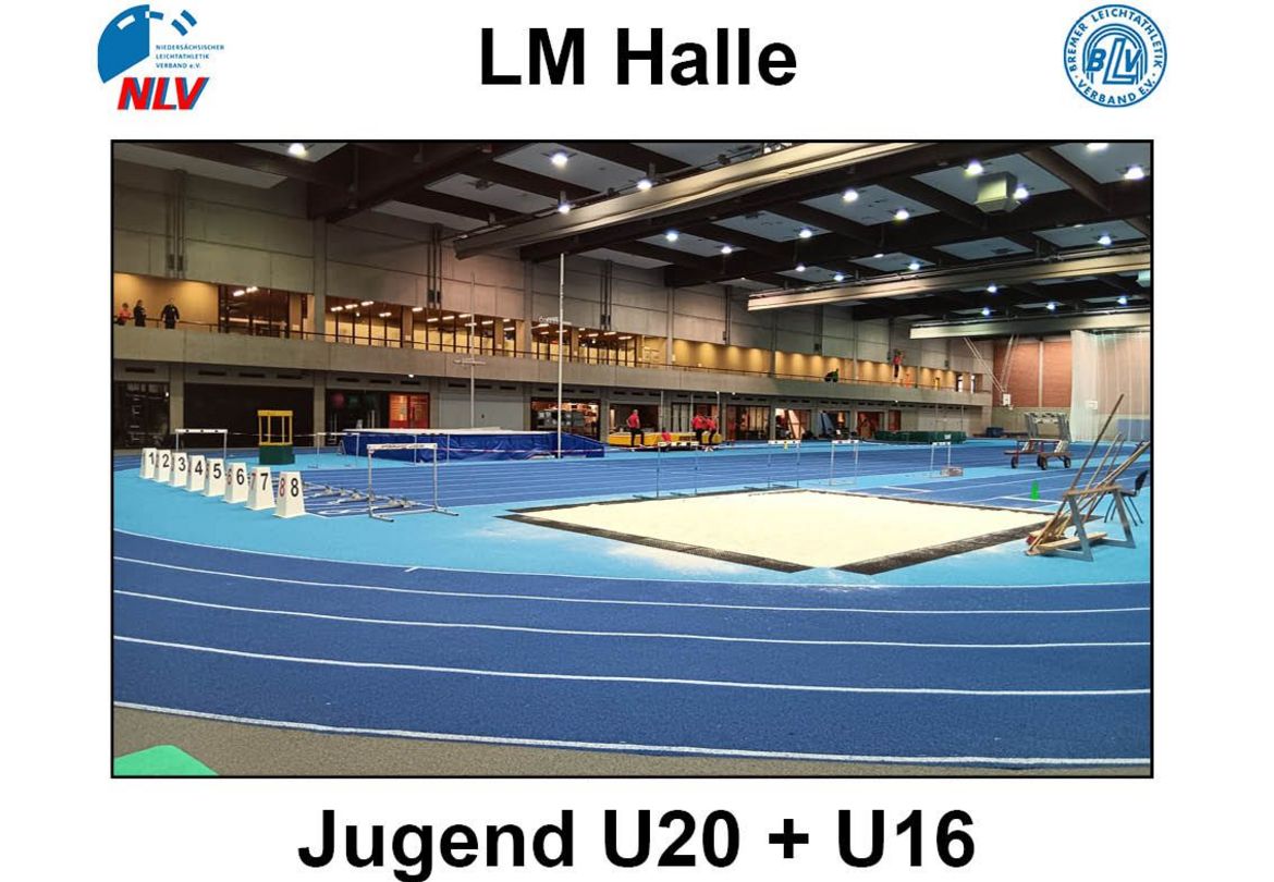 LM Halle U20 + U16: Zeitplan, Anreisehinweis