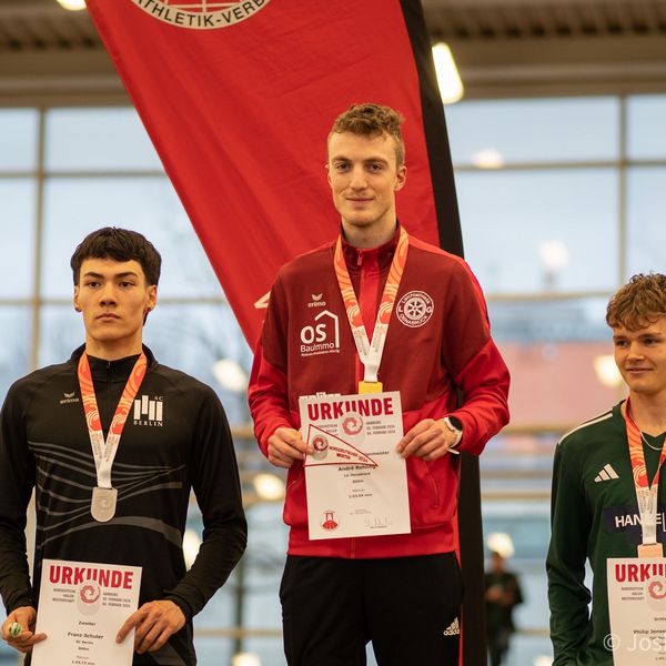 Doppelpremiere: Erster Titel und erste DM-Norm für André Rohling (LG Osnabrück)