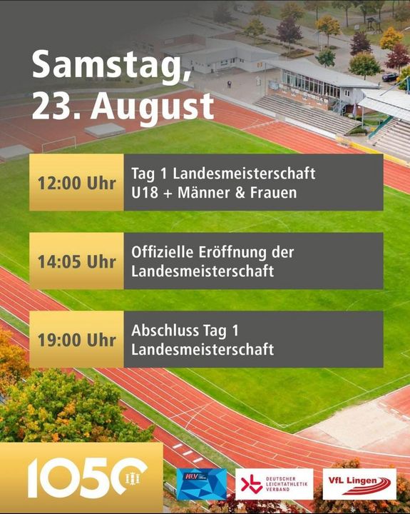 Landesmeisterschaften in Lingen: Emslandstadion steht vor der Eröffnung