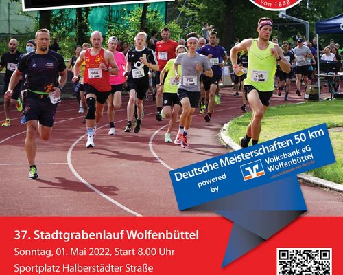 Deutschen Meisterschaften über 50 km im Rahmen des 37. Stadtgrabenlauf Wolfenbüttel 2022