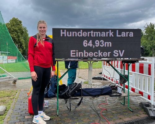 Lara Hundertmark wirft EM-Norm 