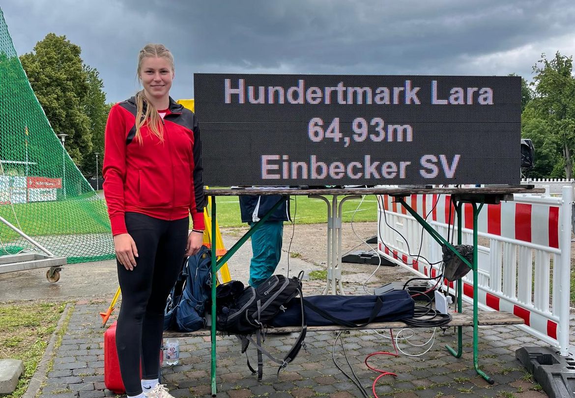 Lara Hundertmark wirft EM-Norm 