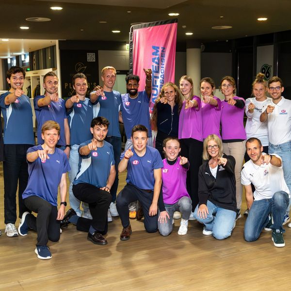 Das Laufteam Niedersachsen mit Neuzugang Fabienne Königstein