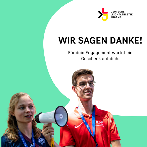 #1000Dank – Engagement-Award für junge Zukunftsgestalter:innen in der Leichtathletik