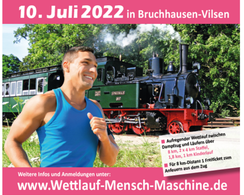 Frühbucherrabatt sichern! Wettlauf „Mensch gegen Maschine“ 10.07.2022