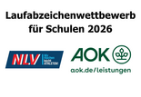 Laufabzeichenwettbewerb für Schulen – unterstützt von der AOK Niedersachsen