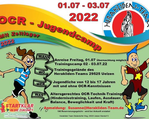 OCR-Jugendcamp am 01.-03.07.2022 in Uelzen 