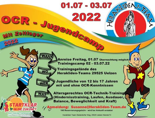 OCR-Jugendcamp am 01.-03.07.2022 in Uelzen 