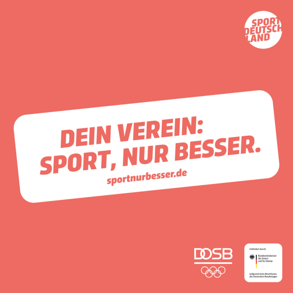 "Dein Verein: Sport, nur besser" – Neue Bewegungskampagne von DOSB und BMI gestartet