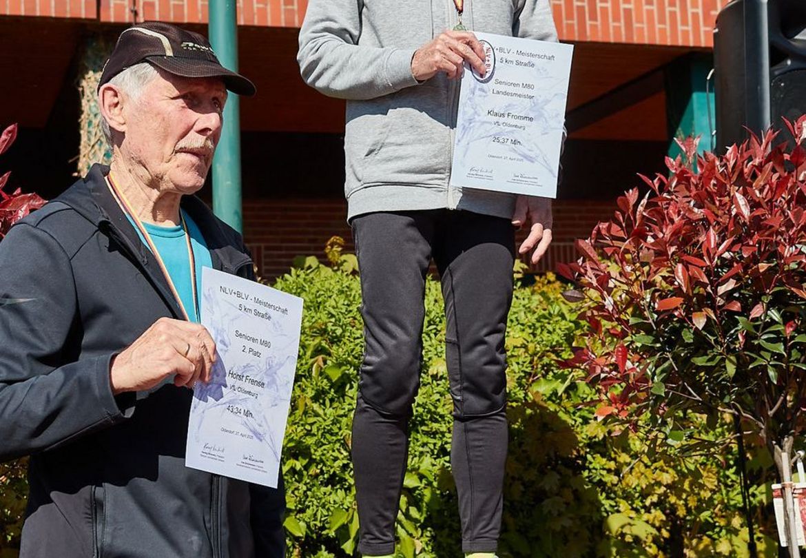 Sonnige Straßenlauf-Titelkämpfe über fünf Kilometer in Oldendorf