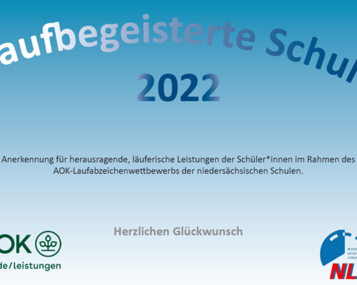 AOK-Laufabzeichenwettbewerb - wieder in voller Fahrt