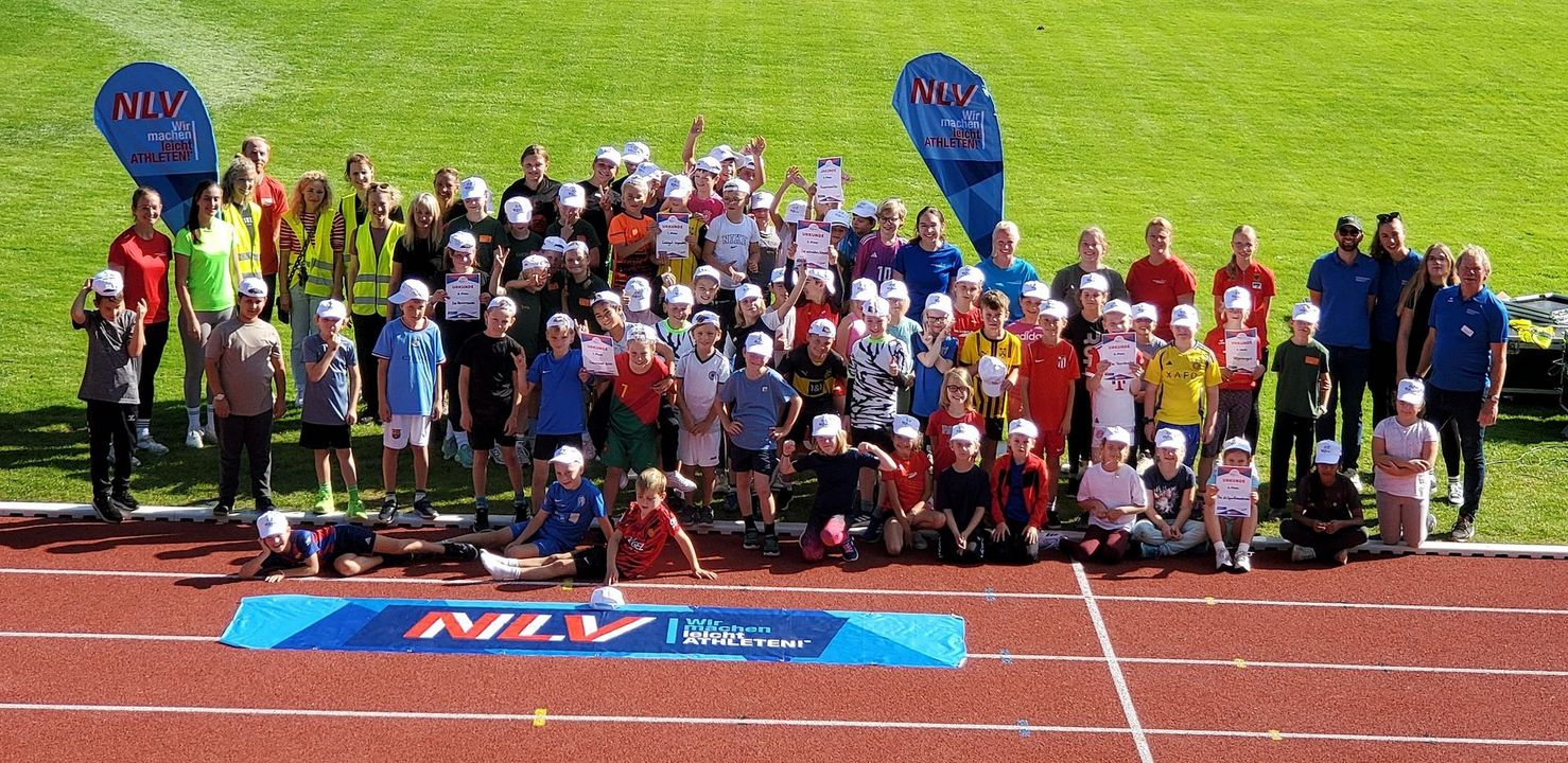 Bundesjugendspiele neu gedacht – Castellschule Lingen beim KiLa-Aktionstag im Emsland-Stadion
